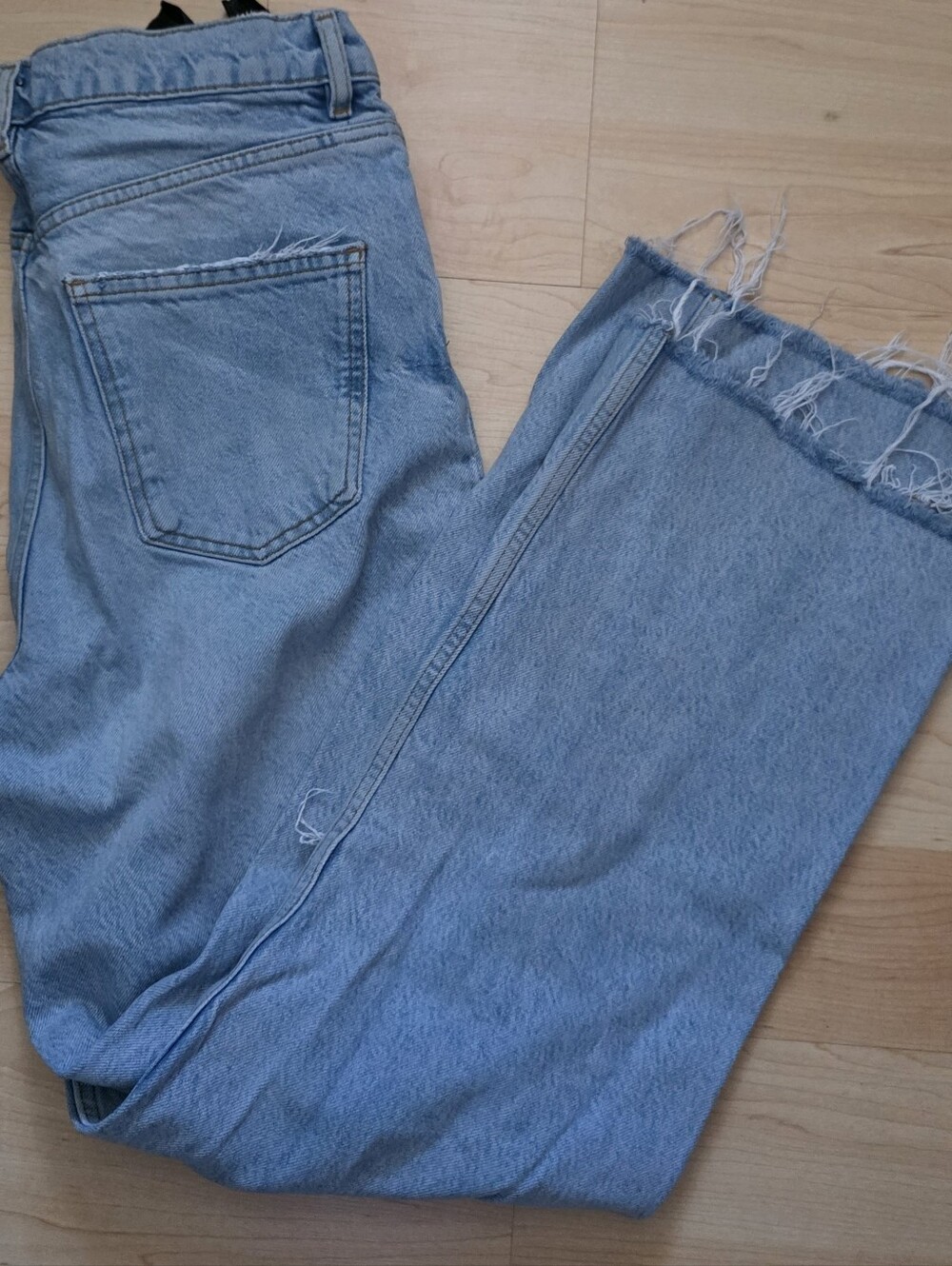 Zara Light Blue High-Rise Wide-Leg Jeans - Picture 3 of 5